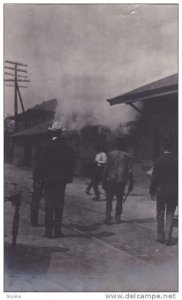 RP: #2/3 Railroad Depot Fire , Clemson , South Carolina , 1904 ;