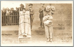 MEXICO BODIES of GEN RODRIGUEZ & BACA-VALLES ANTIQUE REAL PHOTO POSTCARD RPPC