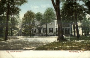 Amsterdam NY Guy Park Residence c1910 Postcard