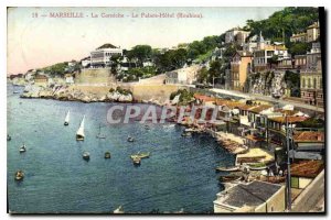 Postcard Old Marseille Corniche Palace Hotel Roubion