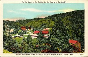 Vtg Sedalia Colorado CO Silver State Youth Camp Pike National Forest Postcard