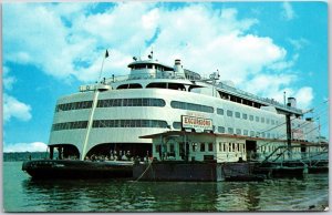 Steam Ship Admiral Foot Of Washington Avenue Saint Louis Missouri Postcard