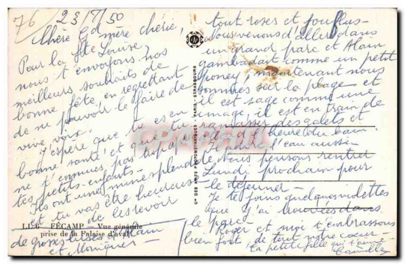 Fecamp - Vue Generale - Old Postcard