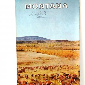 1960 Montana Road Map Texaco Advertising Howard Johnson's Motor Lodges