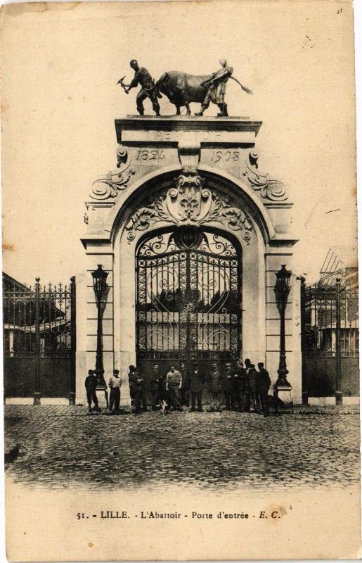 CPA LILLE - L'Abattoir - Porte d'entrée (204199)