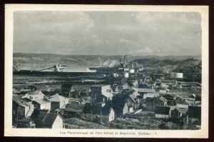 h2424 - BAGOTVILLE Quebec Postcard 1930s Panoramic View