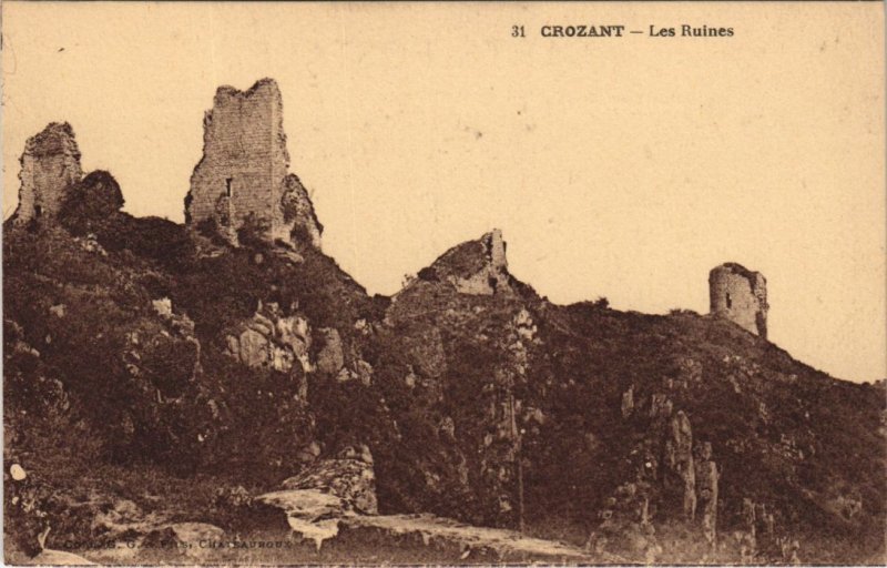 CPA CROZANT - Les Ruines (121791)