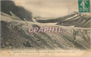 Old Postcard Gavarnie glacier taillon false breccia and taillon (3146m)