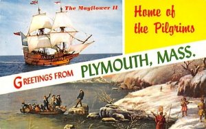 Greetings from Plymouth, Mass. Massachusetts  