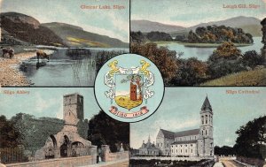 B214 Ireland Glencar Lake Sligo Cathedral Abbey Lough Gill vintage postcard