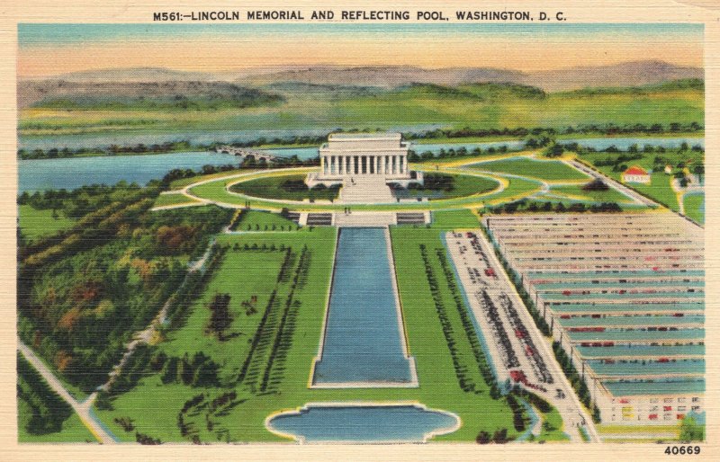 PC6927  LINCOLN MEMORIAL AND REFLECTING POOL, WASHINGTON, DC