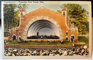 Vintage Postcard 1941 Walbridge Park Amphitheatre Toledo Ohio (OH)