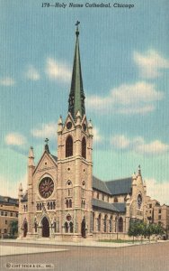 Holy Name Cathedral Roman Catholic Archdiocese Church Chicago Illinois Postcard