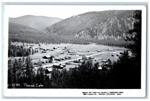 c1950's Birds Eye View Rocky Mountain Tincup Colorado CO RPPC Photo Postcard