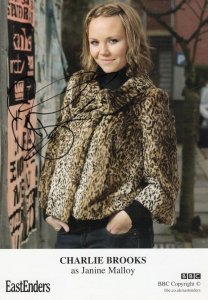 Charlie Brooks Eastenders Undedicated Rare Hand Signed Cast Card