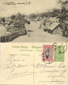 belgian congo, STANLEY-FALLS, Native Village (1922) Postcard (39)