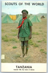 c1968 Tanzania Scouts Of The World Boy Scouts Of America Youth Vintage Postcard