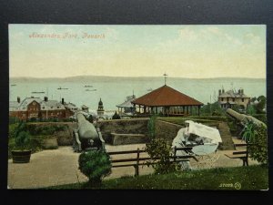 Glamorgan PENARTH Alexandra Park showing Cannon c1904 Postcard by Valentine