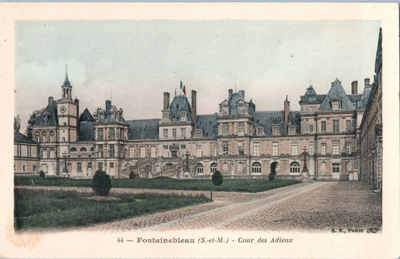 Courtyard of the White Horse in Paris France Postcard