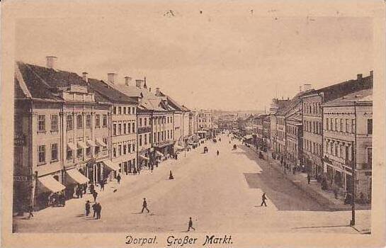 Estonia Dorpat Grosser Markt