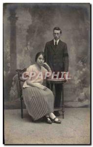 PHOTO CARD Fantasy - Couple - portrait - Old Postcard