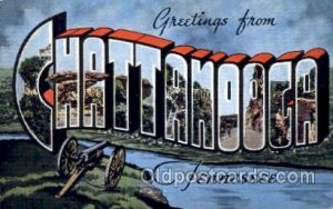 Greetings From Chattanooga, Tennessee. USA Large Letter Town Unused close to ...