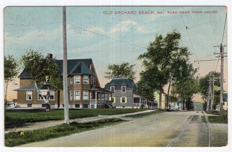 Old Orchard Beach, Me, Road Near Town House