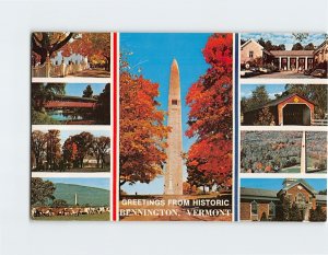 Postcard Greetings From Historic Bennington, Vermont