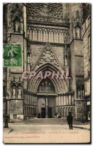 Old Postcard Clermont Ferrand The portal N De La Cathedrale