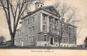 Lancaster Pennsylvania General Hospital Antique Postcard J46351