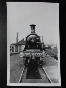 CR Steam Locomotives No.123 Front View @ Haymarket RP Photocard