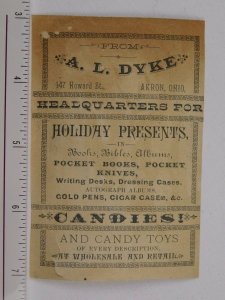 A.L Dyke Candies Holiday Presents Lovely Child Giant Peppermint Stick Cat F58