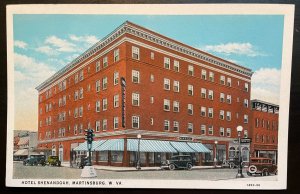 Vintage Postcard 1915-1930 Hotel Shenandoah, Martinsburg, West Virginia