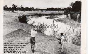 SAN LUIS POTOSI MEXICO 1950s NEW RPPC POSTCARD TOURIST PHOTOGRAPH GOLF COURSE