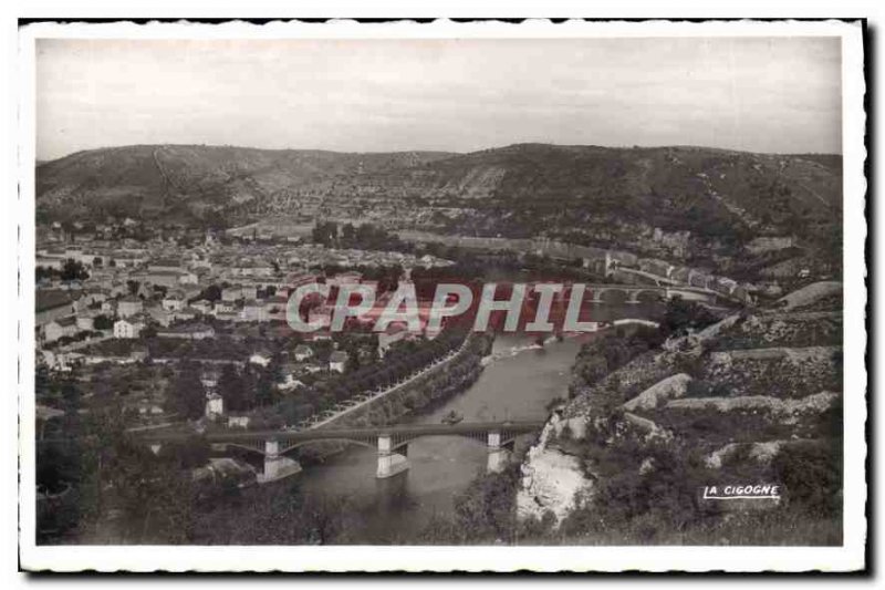 Postcard Modern Cahors The bridge of the railway and the Louis Philippe bridge