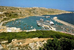 Malta Gozo Mgarr Harbour Aerial View