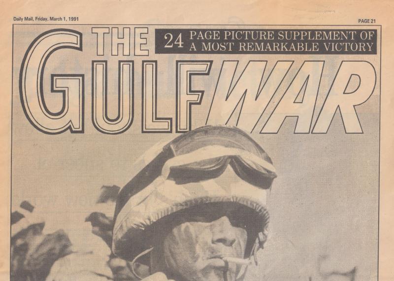 Daily Mail Military Gulf War ORIG Victory Day Newspaper