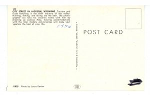 WY - Jackson. The Main Street ca 1960