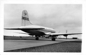 Dunmow England Airplane at Airport Real Photo Antique Non postcard Back J77379
