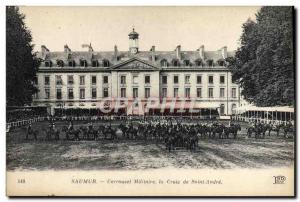 Old Postcard Horse Riding Equestrian Saumur Carrousel military the cross of S...