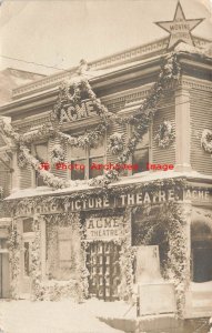 ME, Eastport, Maine, RPPC, Acme Moving Picture Theatre, Entrance View