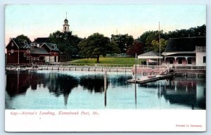 KENNEBUNKPORT, Maine ME ~ NORTON'S LANDING c1900s York County UDB Postcard