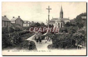 Old Postcard Cabourg Calvary and & # & # 39Abside of 39Eglise