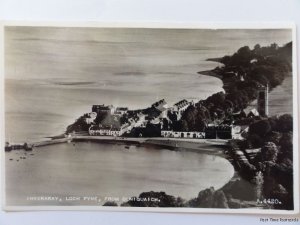Inveraray LOCH FYNE from Duniquaich c1936 RP Postcard by Valentine A4420
