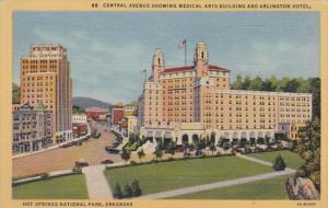 Arkansas Hot Springs Central Avenue Showing Medical Arts Building & Arlin...