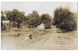 Into the Country, Ledgewood, New Jersey Unused Real Photo Postcard RPPC