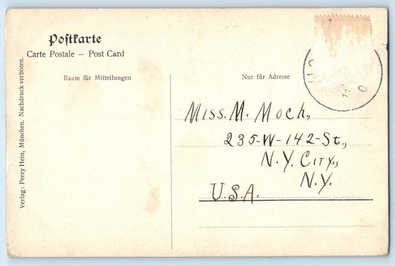 Germany Postcard Church Town Hall Labyrinth Multiview Labyrinth 1905 Antique