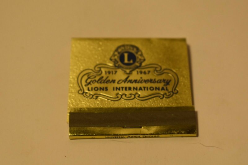 1917-1967 Golden Anniversary Lions International Matchbook