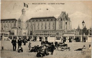 CPA MALO-les-BAINS Le Casino et la Plage (422980)