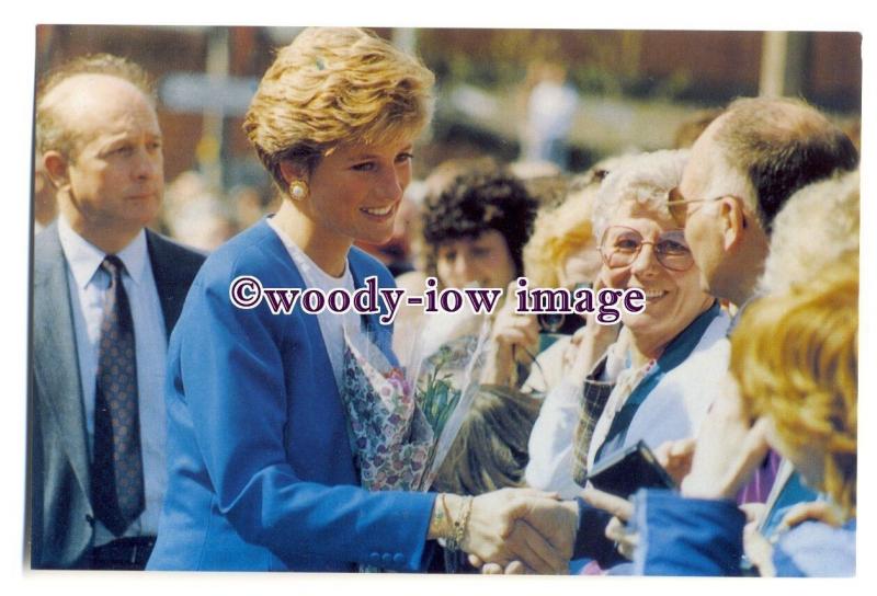 pq0016 - Princess Diana - Princess of Wales in Bridgwater 1991 - postcard